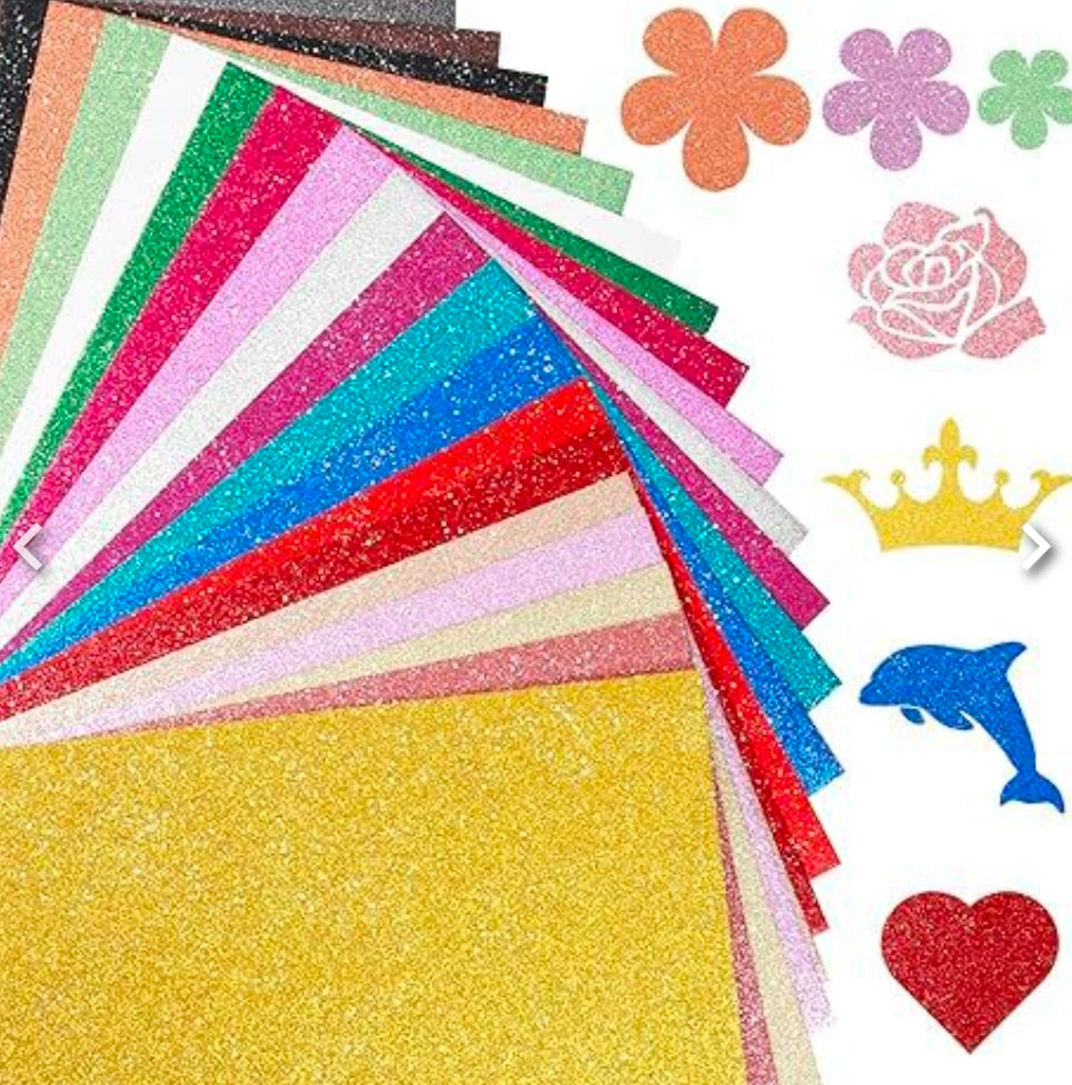 A4 size glitter paper