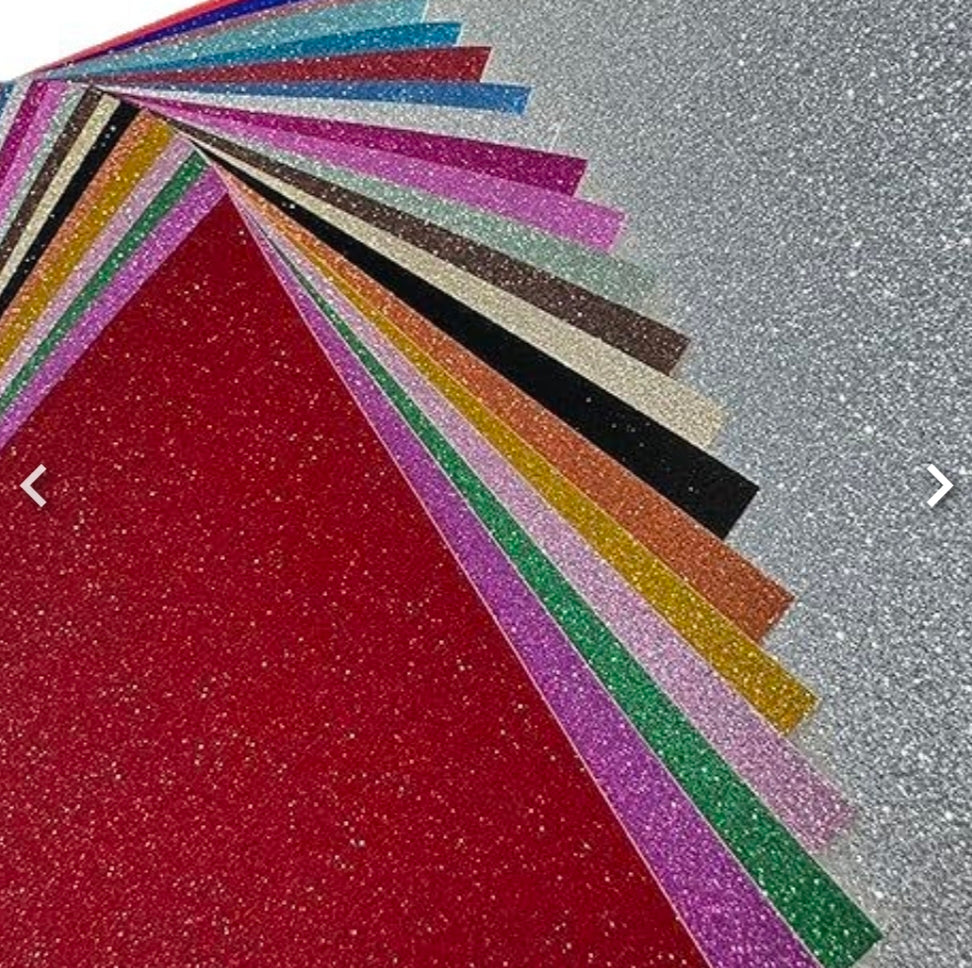 A4 size glitter paper