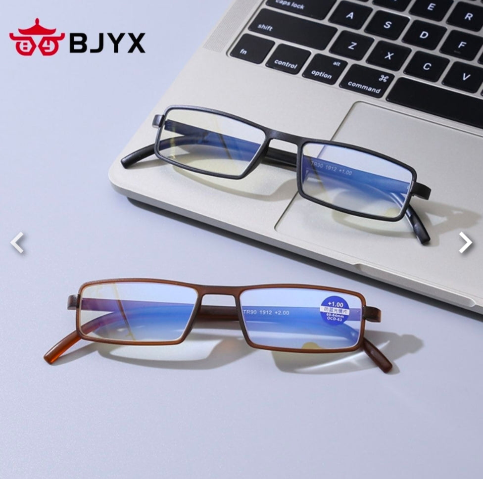 BJYX reading glasses HD ultra light flower glasses