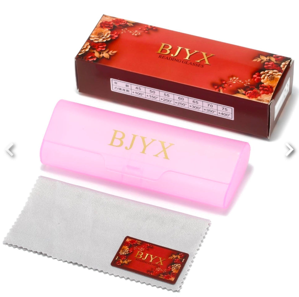 BJYX reading glasses HD ultra light flower glasses